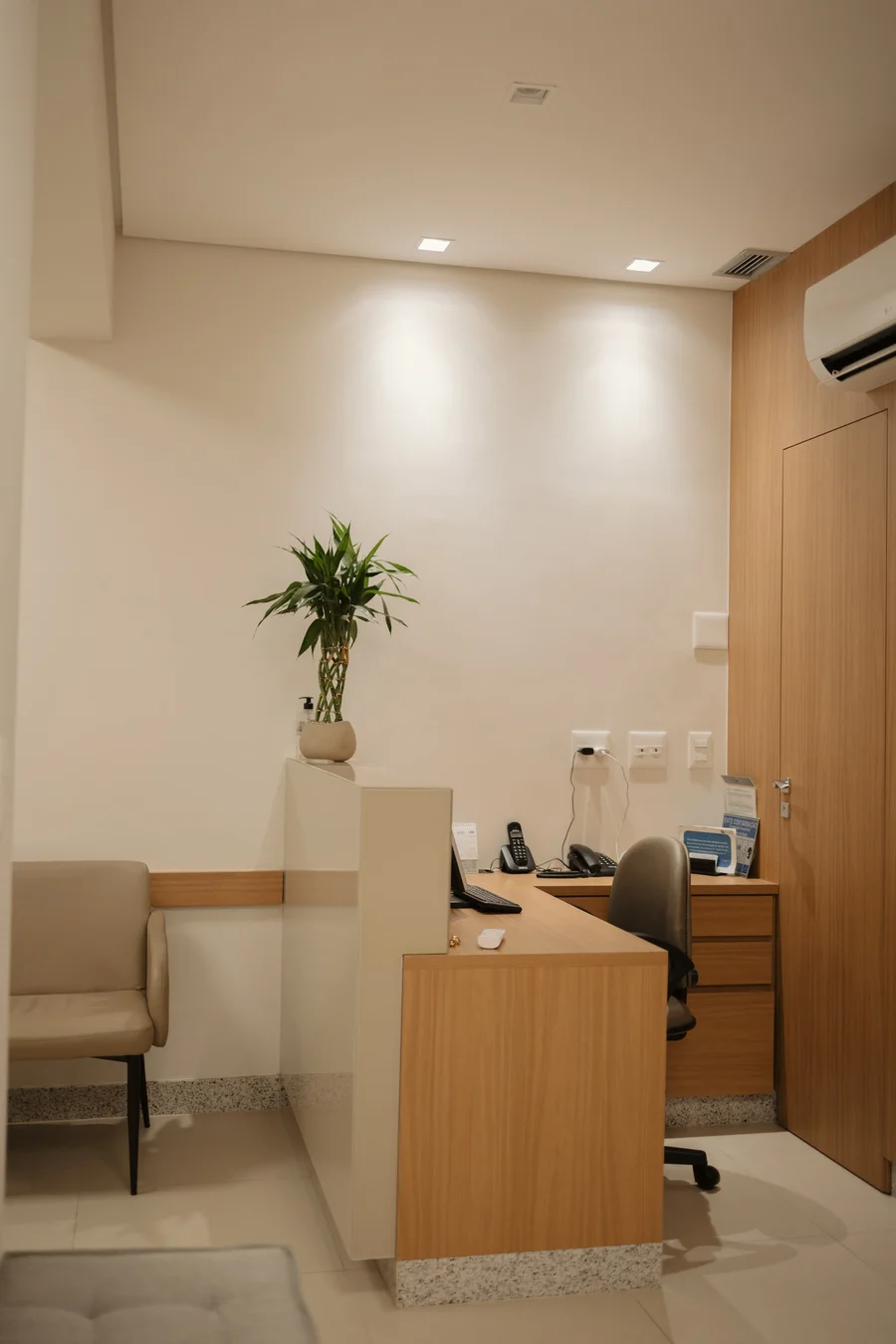 Recepção do consultório